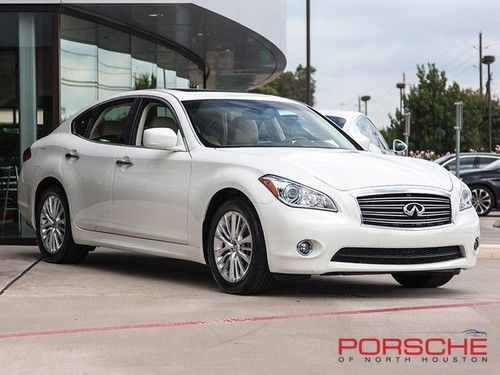 2011 infiniti m37 sedan moonlight white navigation wood trim bluetooth sunroof