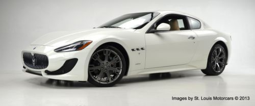 2013 maserati granturismo sport coupe bianco eldorado over nero 106 miles!