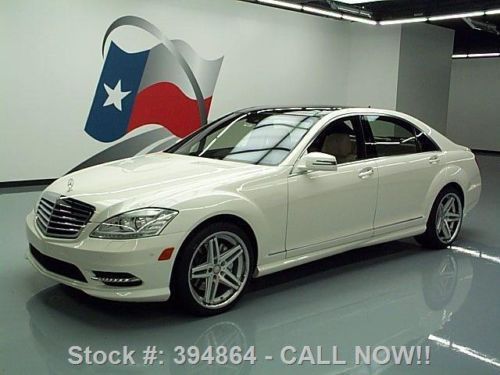 2011 mercedes-benz s550 p2 pano roof nav rear cam 28k!! texas direct auto