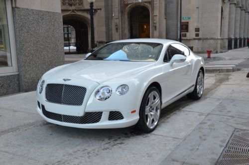 2012 bentley gt mulliner white/beluga one owner 7k miles bentley dealer!