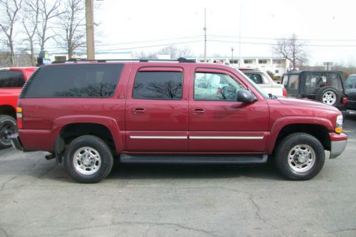 04 suburban 2500 4x4 3/4 ton lt autoride leather roof 1 owner 7 passenger suv