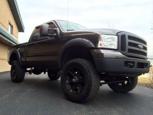 2006 f250 diesel 4x4 auto loaded 5&#034; lift kit w/ 20&#034; wheels 150k built no reserve