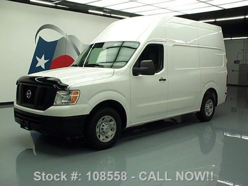 2012 nissan nv 2500hd cargo van high roof 5.6l v8 4k mi texas direct auto