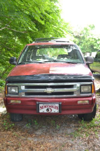 1996 chevy blazer 4.3l vortec 4 door automatic runs needs trans clear title