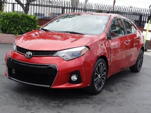 2014 toyota corolla s damaged rebuilder only 9k miles runs! cooling good l@@k!!