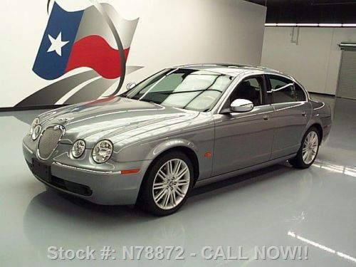 2007 jaguar s-type 3.0 sunroof htd leather wood 62k mi texas direct auto