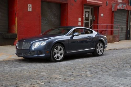 2012 bentley continental gt coupe in meteor w/a saffron &amp; imperial interior