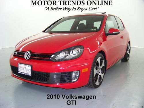 Gti 2 door sunroof htd seats dynaudio media bluetooth 2010 volkswagen 22k texas