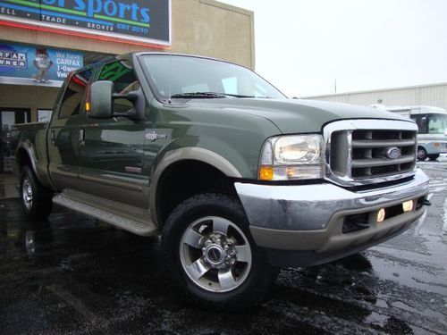 2004 ford f250 king ranch*4wd*trbo desl*adj pdls*rev snsrs*pwr sldr