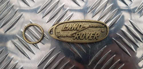 Brass land rover series defender birmingham keyring