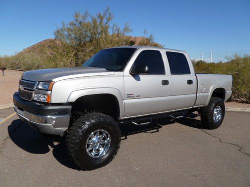 05 hd 2500 crew shorty 4x4 diesel allison lifted 37's sweet condition