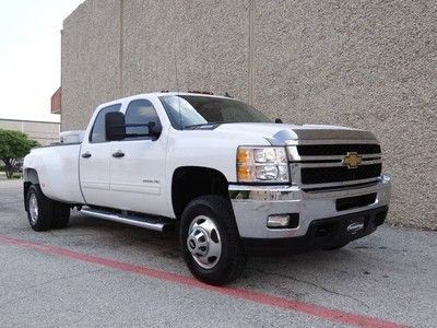 2011 chevrolet 3500 4x4 crew cab 6.6l duramax diesel alloy wheels tool box