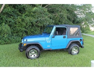 Fl 51k miles wrangler x 4.0 six cyl 4x4 gorgeous one owner jeep stock ac chrome