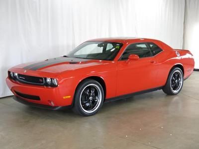 2dr cpe r/t 5.7l cd orange low miles challenger dodge needs home manual