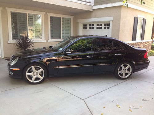 2009 mercedes benz e350 black amg sport rims 85k sunroof new tires navigation