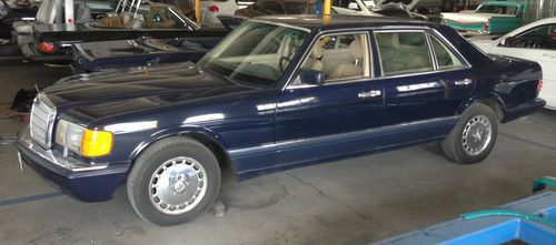 1989 mercedes s 420 dark blue brand new paint job