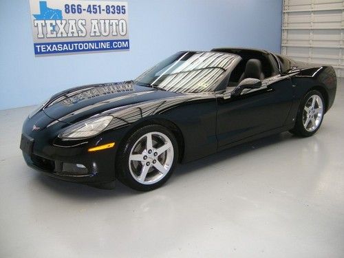 We finance!!!  2006 chevrolet corvette c6 coupe removable top auto texas auto