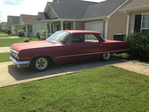 Maroon patina, 4 door, lowered, clear title, lowrider, hotrod, rat rod, impala,