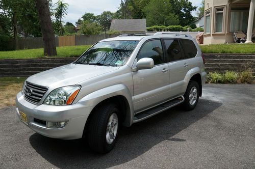 2007 lexus gx470 awd silver suv  navigation camera 3rd row seating levinson