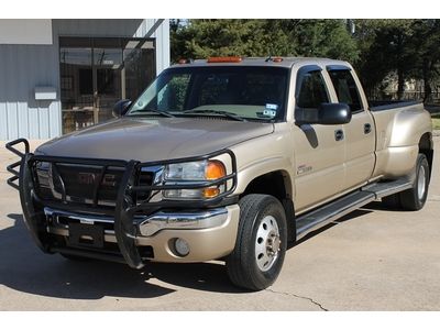 2004 gmc sierra 3500 crew cab duramax turbo diesel dually gooseneck heated seats