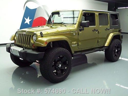 2008 jeep wrangler sahara 4dr 4x4 auto nav 20&#039;s 44k mi texas direct auto