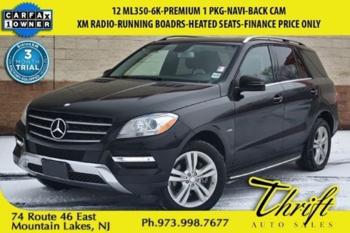 12 ml350-6k-premium 1 pkg-navi-back cam-xm radio-running boadrs-heated seats