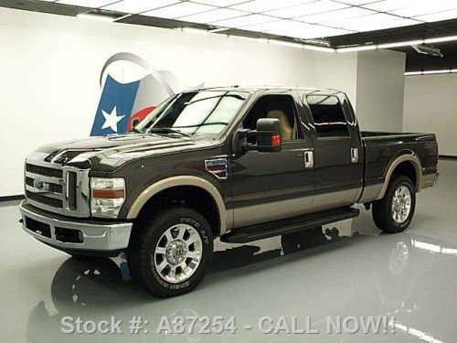 2008 ford f-250 lariat diesel 4x4 leather sunroof 20&#039;s texas direct auto