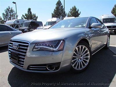 2014 audi a8 4.2 quattro/4k miles/1 owner/$97k msrp call 800.513.9326   4details