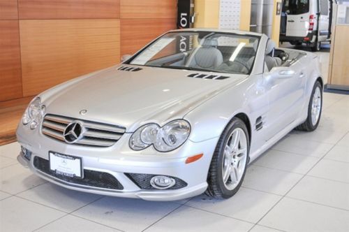 07 sl550 certified navigation keyless-go power trunk bi-xenon no reserve