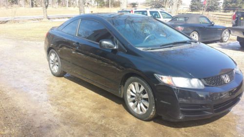 2009 honda civic ex coupe black