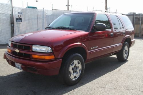 2002 chevrolet blazer 4-door 4wd ls 27k lowmiles automatic 6 cylinder no reserve