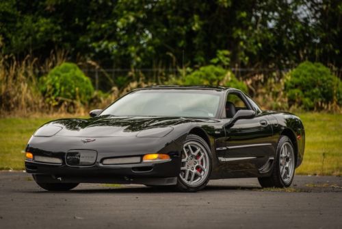 2002 chevrolet corvette z06 405 hp ls6 black hardtop 89k miles stunning