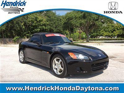 Honda s2000 2dr convertible manual gasoline 2.0l dohc pgm-fi 16-valve black