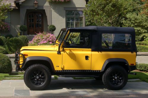 1997 land rover defender 90 soft top 61k miles &#034; no rust issues &#034; super clean