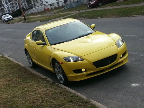 Yellow mazda rx8