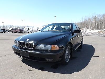 540i manual 4.4l alloy wheels jet black low miles leather moonroof 6 speed v8