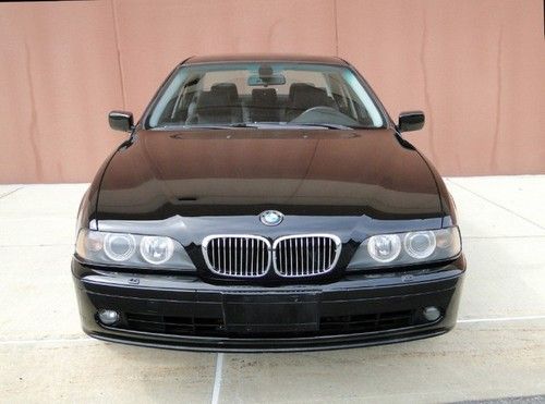 2002 bmw 540i automatic blck/blck  warranty