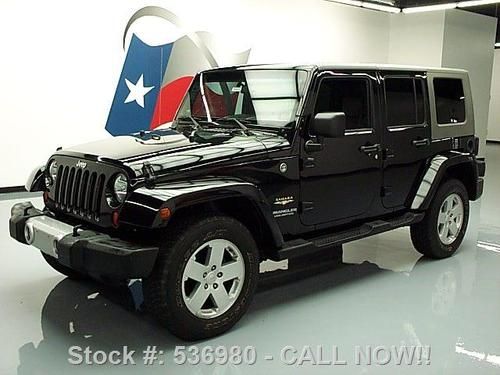 2008 jeep wrangler unltd sahara 4dr 4x4 hard top dvd!! texas direct auto