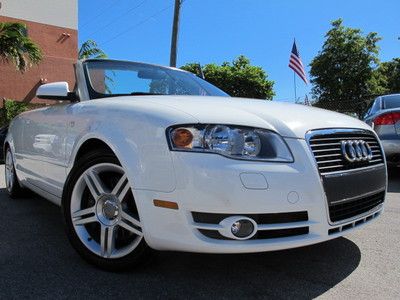 08 audi a4 2.0t cabriolet turbocharged convertible leather clean must see