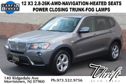 12 x3 2.8-26k-awd-navigation-heated seats-power closing trunk-fog lamps