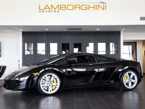 2012 lamborghini gallardo lp550-2 e-gear coupe black rwd yellow q-citura cam