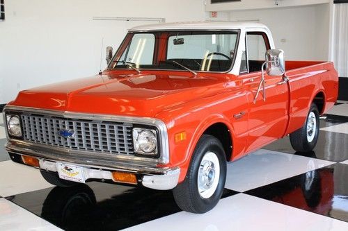 1971 chevrolet custom 10 deluxe 1/2 ton shortbed pickup truck   mint!