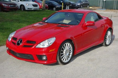 2009 mercedez-benz slk 350 just 18k mi leather heated retractable hard-top