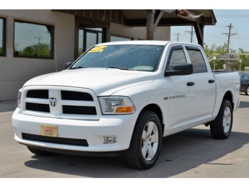 2012 ram 1500 st crew cab 5.7 hemi 4x4 bedliner warranty low miles v8 tow pkg tx