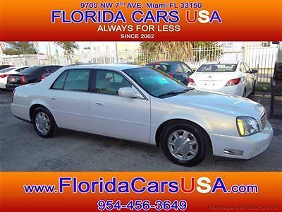 2005 cadillac deville 1-owner 57k miles clean carfax luxury florida car warranty