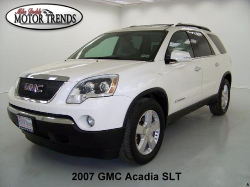 2007 gmc acadia slt navigation dvd pano roof hud leather heated seats 82k