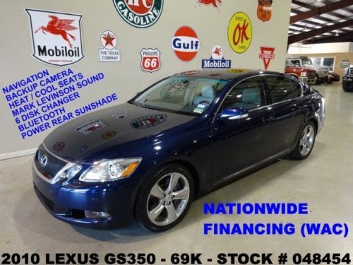 2010 gs350,rwd,sunroof,nav,htd/cool lth,mark levinson,18in whls,69k,we finance!!