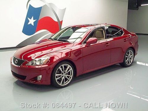 2008 lexus is250 sunroof nav rear cam climate seats 43k texas direct auto