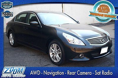 10 infiniti g37x awd navigation backup cam premium cold weather pkg mint! wwrnty