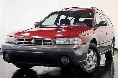 97 subaru legacy outback red cloth auto